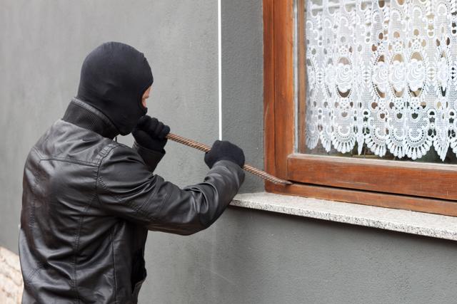Am helllichten Tag brachen die Einbrecher in das Haus ein.