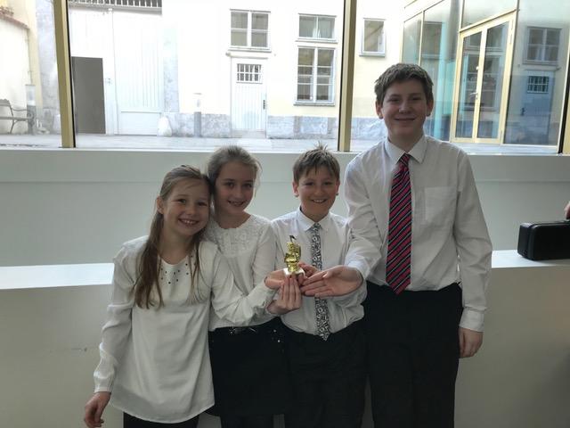 Die Flötenakrobaten mit Theresa Bauer, Elisa Brunner, Florian Leistentritt und Christian Rinnhofer holten sich den ersten Platz.