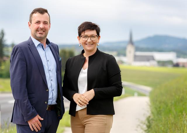 Das neue Duo an der Spitze der Gemeinde Gampern: Bürgermeister Jürgen Lachinger und Vizebürgermeisterin Manuela Gschwandtner.