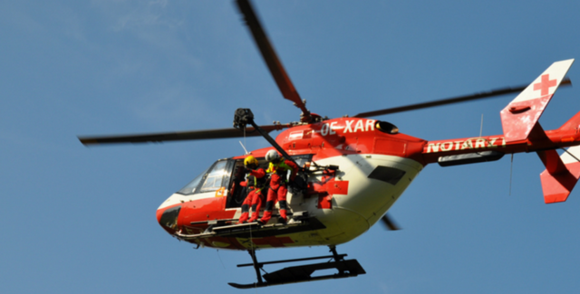 Der Rettungshubschrauber RK1 war im Einsatz.