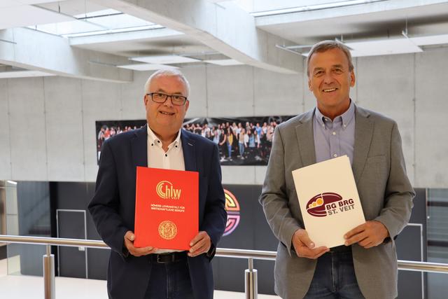 Bald im Ruhestand: Walter Martitsch, Direktor der HLW, und Rudolf Elpelt, Direktor des BG/BRG.