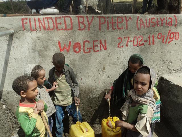 Mit den Spenden von 4.500 Euro wird in Gondar der Bau eines Brunnens finanziert.