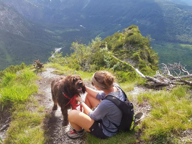 Petra Hellinger und ihr neuer Weggefährte Berti. | Foto: Hellinger