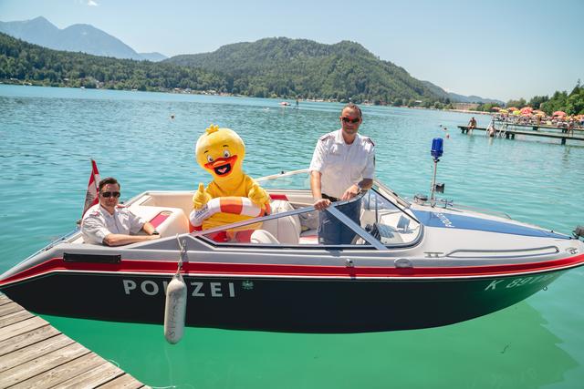Ente "Elsa" mit der Polizei St. Kanzian | Foto: MK Media