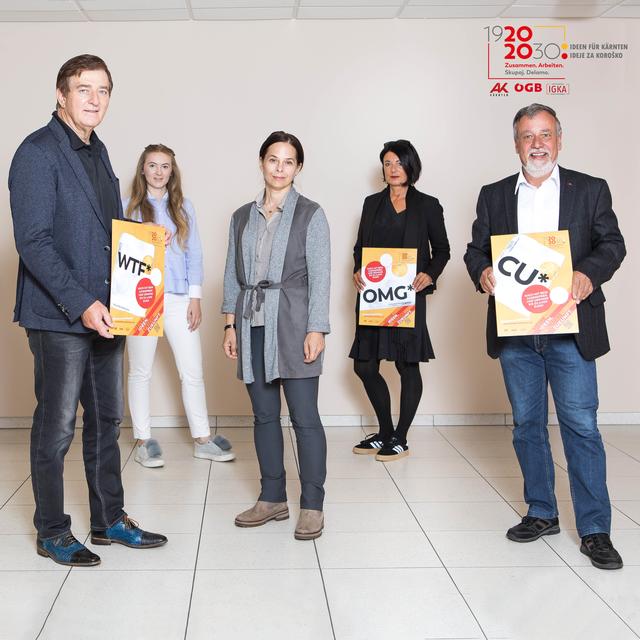 Die Jury des Jugendpreises bestand aus Günther Goach, Clara Milena Steiner, Anna Baar, Ute Liepold, Hermann Lipitsch (von links nach rechts). | Foto: AK/Gernot Gleiss