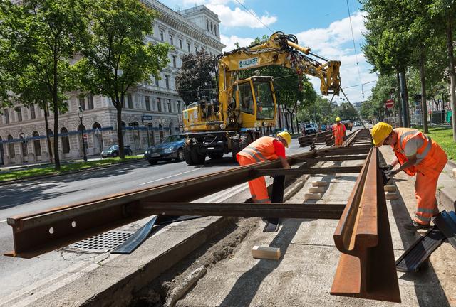 Gleisarbeiten sorgen in der Josefstadt für Verzögerungen.