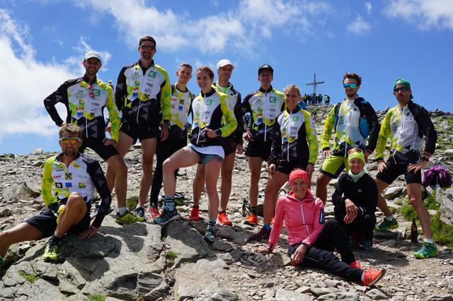 Die starke Abordnung des LTV Köflach am Zirbitzkogel
