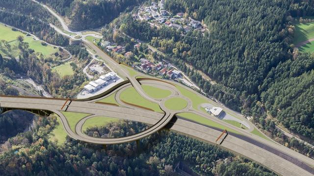 Die Autobahnanschlussstelle Innsbruck-Süd wird im Bereich von Natters neu gestaltet.