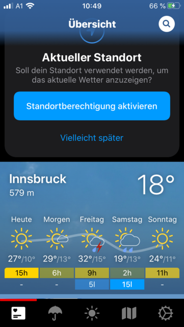 App-Tipp: Bergfex – Die Wetter-App - Tirol