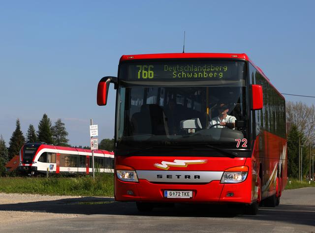 Einige GKB-Haltestellen können aufgrund einer Baustelle in Voitsberg bis Ende September nicht bedient werden.