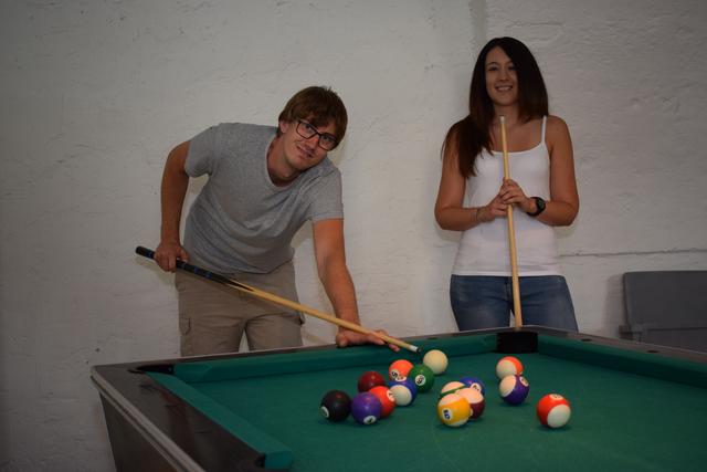 Daniel Ruderes und Nathalie Schager vom Jugendzentrum Spektrum in Leoben