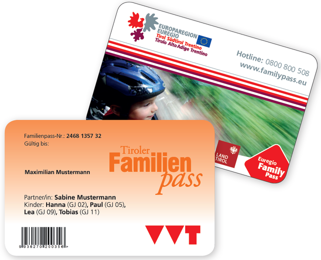 Auch heuer bietet der Tiroler Familienpass zahlreiche vergünstigte Angebote – nicht nur bei Tirols Schwimmbädern und Badeseen.