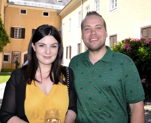 Gut gelaunt: Carolin Berger und Markus Steindl