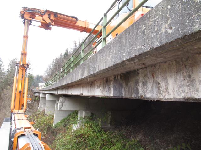 Die Brücke befindet sich in einem schlechten Zustand