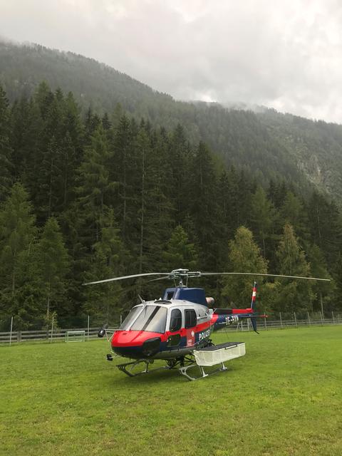 Der Vermisste wurde auch per Heli gesucht