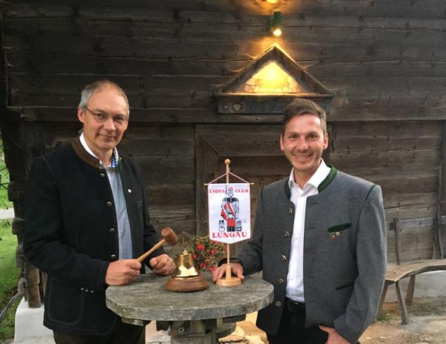 Leonhard Gruber (li.), der Präsident des Lions Club Lungau, uns sein Vorgänger Andreas Pertl (re.).