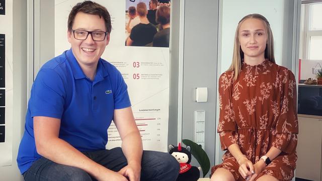 Matthias Zwittag mit seinem "Glücksgriff" Alina Inspruckner aus Tragwein.