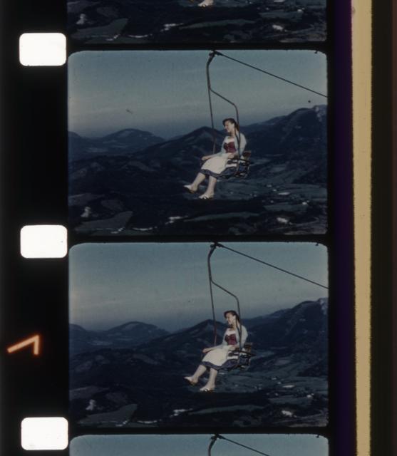 Von wem diese Produktion stammt, ist nicht bekannt, allerdings Ort und Jahr: In Mariazell ging es schon 1957 hoch hinaus. | Foto: Filmarchiv Austria