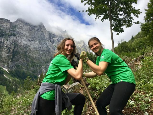 Frauen-Power ist bei der Arbeit auf der Mauthner Alm gefragt. | Foto: Alpenverein