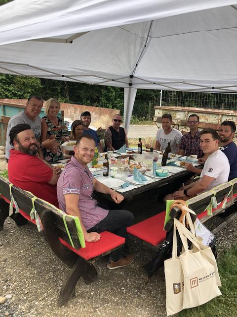 Einstandsfeier beim Spatenstich zur neuen Wohnanlage am Zimmerberg in Bischofshofen. | Foto: Siges Massivholzbau