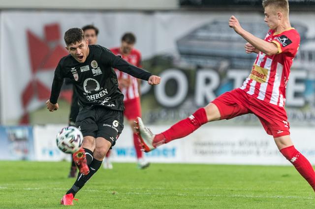 Jonas Thürschweller feierte am letzten Wochenende gegen Dornbirn sein Debüt in Liga zwa. | Foto: GEPA pictures