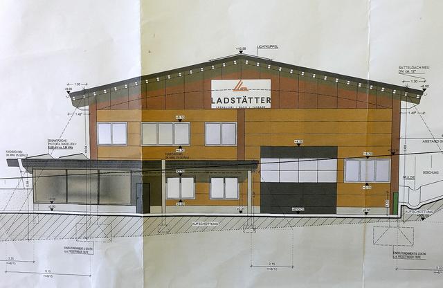 Modern und zweckmäßig präsentiert sich demnächst die neue Halle der Spenglerei und Dachdeckerei Ladstätter. | Foto: Hans Jost