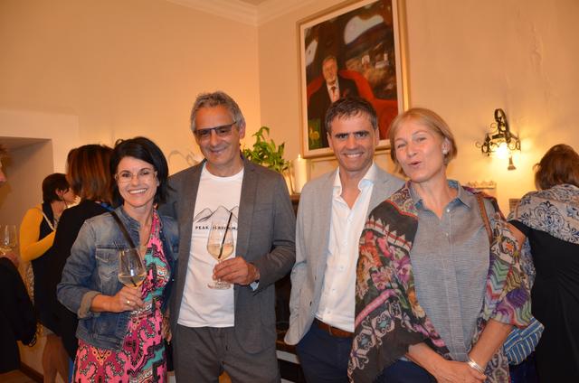 Karin und Rudi Unterluggauer mit Thomas Michor und Christiane Knaller