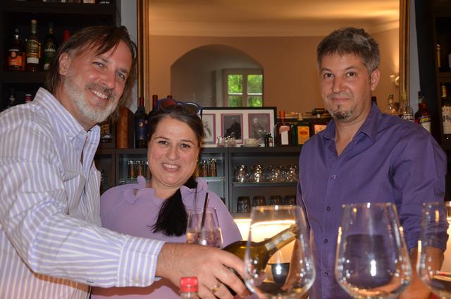 Marko Peschl und Claudia Kocher-Peschl mit Schwager Philipp Pluhar