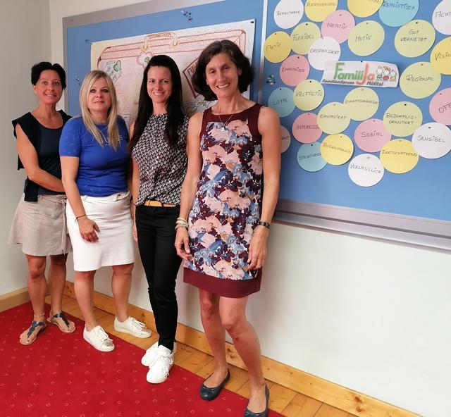 Vom FamiliJa Team: Brigitte Zlöbl, Sabine Niedermühlbichler, Ursula Blunder, Margareta Stanitznig