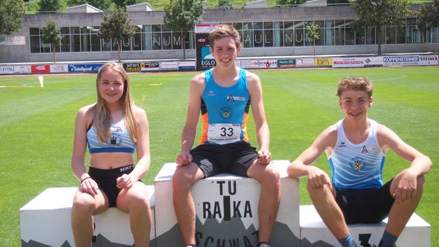 Die jungen Leichtathleten des SV Reutte zeigten sich in guter Form.