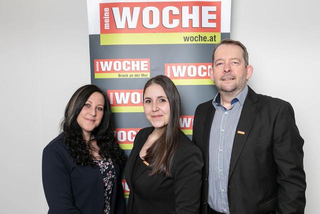 Das Team der WOCHE Graz-Umgebung Nord ist für Leser und Kunden einfach näher dran: Marion Payr, Nina Schemmerl und Herbert Ebner (v.l.) | Foto: Tamara Mednitzer