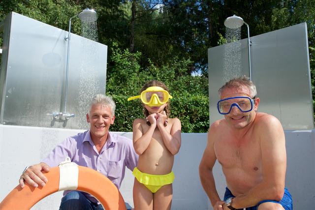Andreas Pinkl, Tallulah-Mae und Peter Steinwender (v.l.).