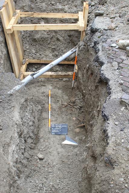 Knochenfund im Bereich des Domplatzes. | Foto: IKB