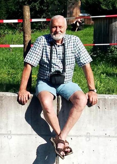 Hans Machowetz bei der "Schnaufpause"