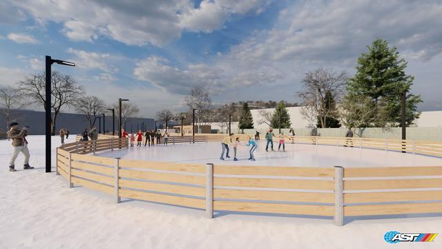 So soll die neue Eisrunde im Volksgarten aussehen | Foto: Stadt Salzburg/Ast-Eis- und Solartechnik