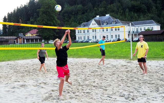 beliebtes Volleyballmatch