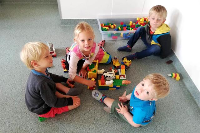 unsere Jüngsten bei Spiel und Spaß