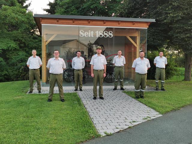 Die heurige Inspizierung der FF Badersdorf fand im kleinen Kreis statt.