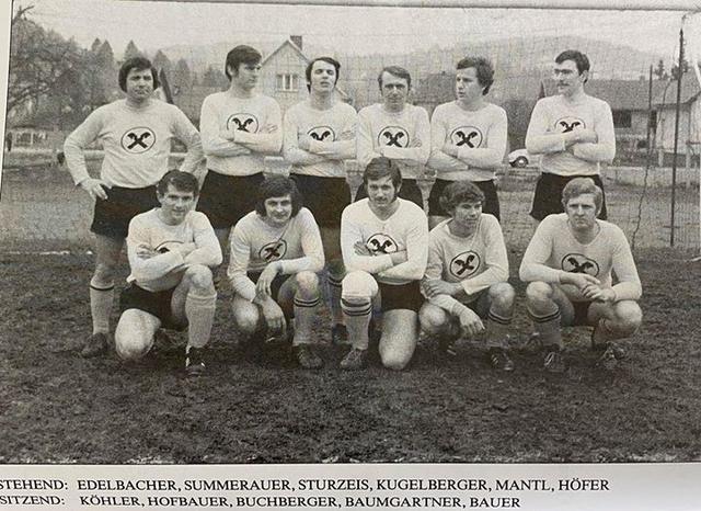 Die erste Kampfmannschaft Anfang der 70iger Jahre | Foto: SV Altlengbach