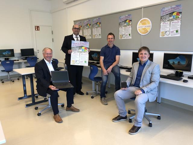 Setzen auf digitalen Weg: Josef Ober, Gunter Wilfinger, Gernot Vlaj und Joachim Kickmeier (v.l.).  | Foto: WOCHE