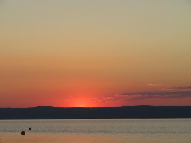 20.07.2020 Sonnenuntergang am Neusiedlersee vom Kometen nichts zu sehen