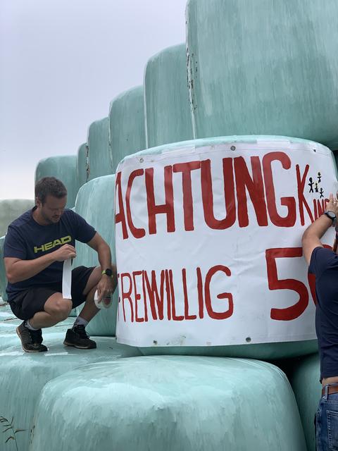 Christoph Wunderlich - voll im Interesse der Anwohnerkinder tätig