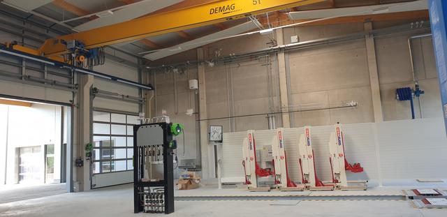 Modernste Werkstätten garantieren im neuen Lagerhaus in Voitsberg für perfektes Service.