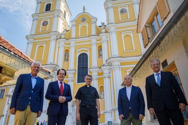 Für Mariatrost im Einsatz: Franz Küberl, Hans Roth, Dietmar Grünwald, Christian Purrer und Klaus Scheitegel (v. l.)