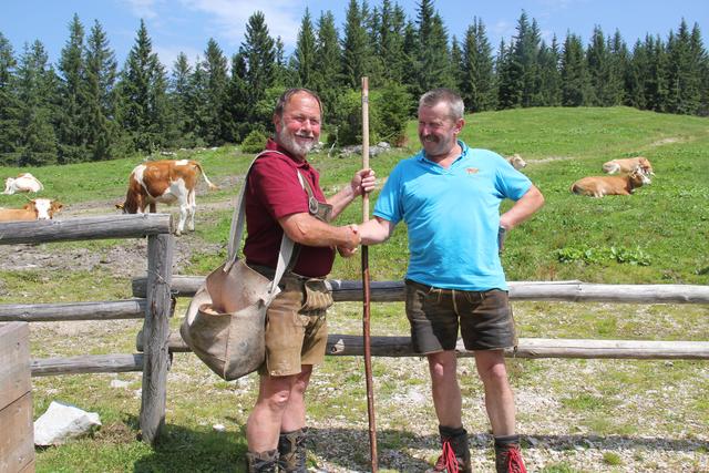 Hoida Franz Pechhacker und Almobmann Josef Jagersberger | Foto: Eva Dietl-Schuller