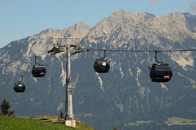 Neue Zehner-Gondelbahn-Söll "Skiwelt Wilder Kaiser". Panoramansicht Wilder Kaiser. | Foto: Schwaighofer