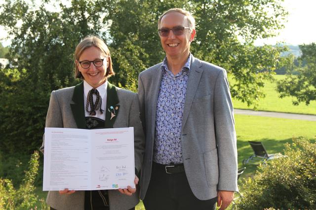 Absolventin Helga Ibi und Fritz Anzenberger | Foto: ÖBJ