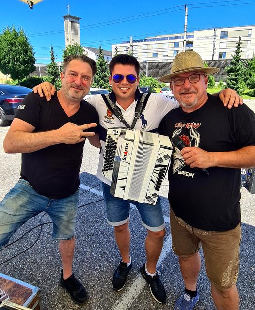 Thomas Burgstaller, Franky Leitner und Hans Peter Heigl