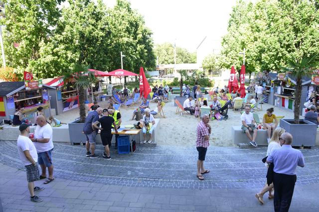 Der Enkplatz wurde auch heuer wieder zum Strand umfunktioniert.