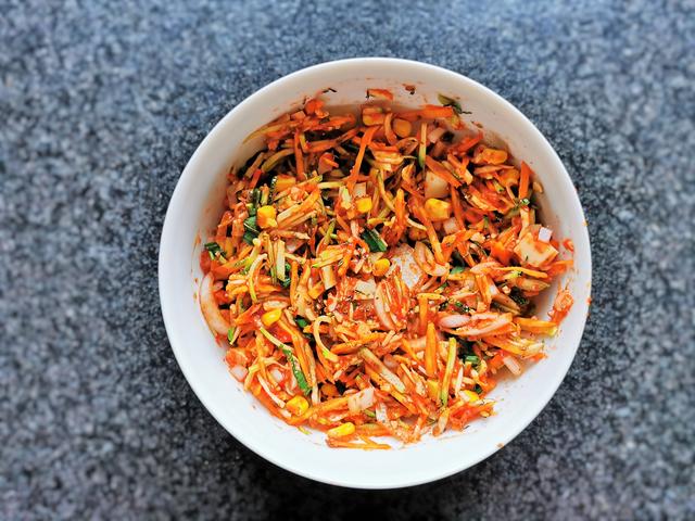 fertige Füllung - Gemüse kann je nach Jahreszeit variiert werden | Foto: Katrin Ebetshuber